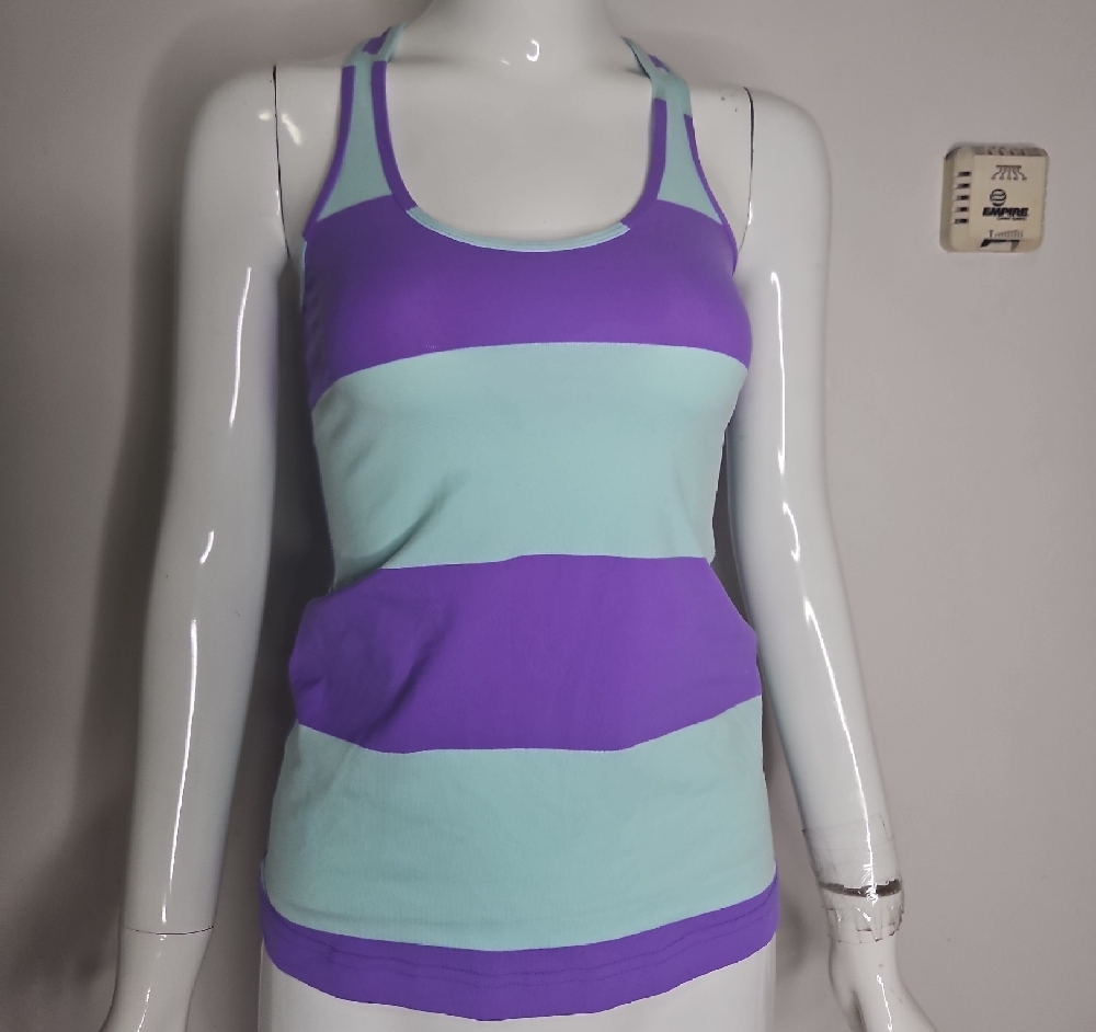 Lululemon Athletica Fitted Sleeveless Tank Top Blue and Purple